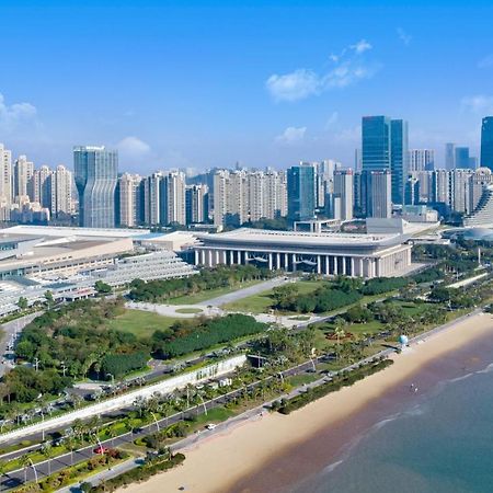 Xiamen International Seaside Hotel -Hotel Corridor Leads To The Stone Exhibition Hall Kültér fotó